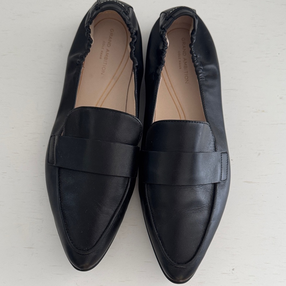 Cole Haan Women's Black Leather Loafers